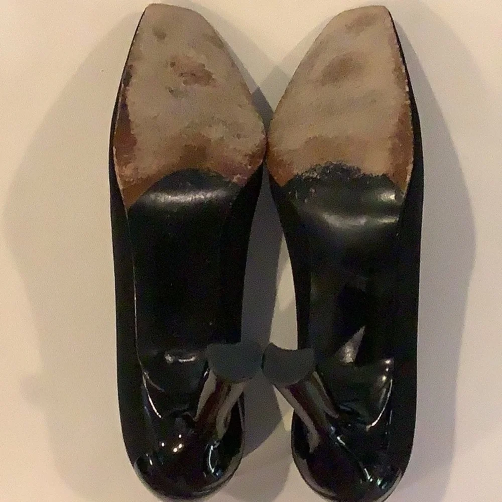 Stuart Weitzman For F. Piner Black Heel Shoes Size 9